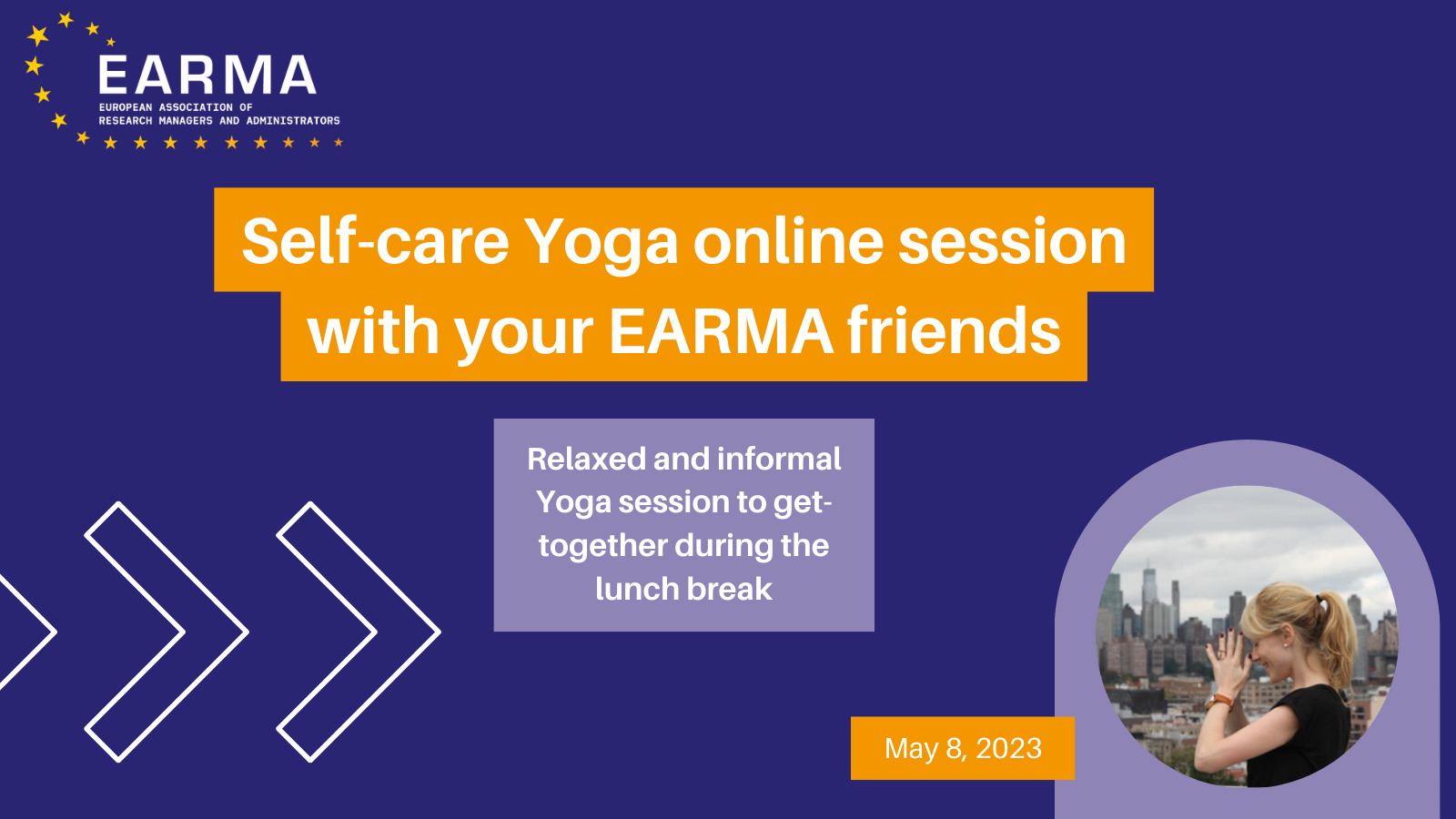Self-care Yoga online session with your EARMA friends