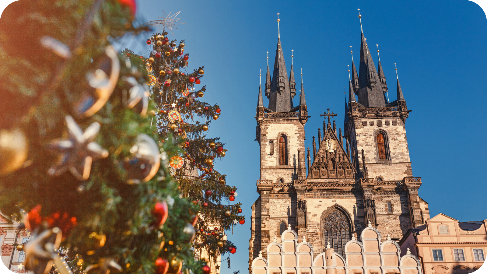 Prague Christmas newsletter frame