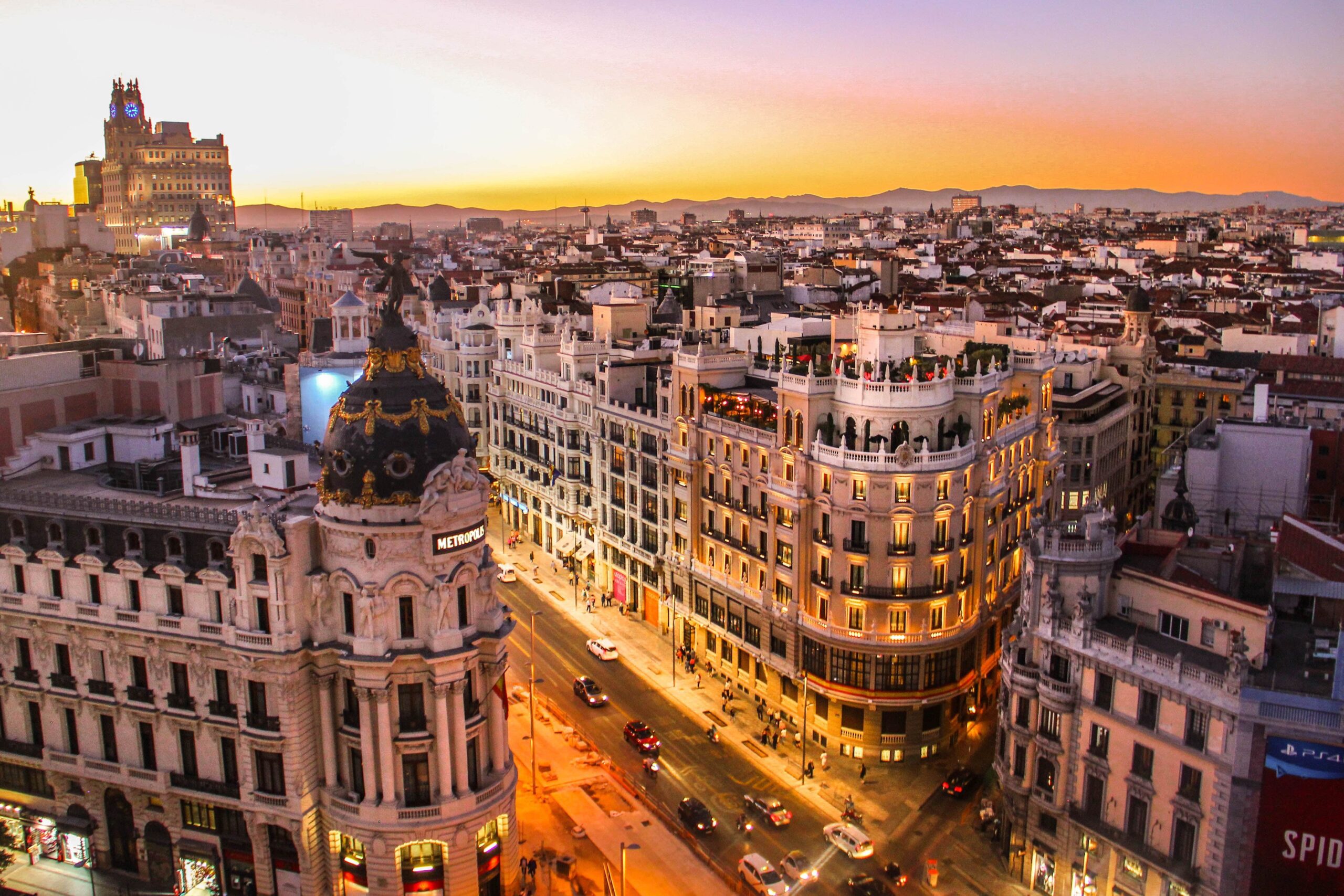 city of Madrid gran via