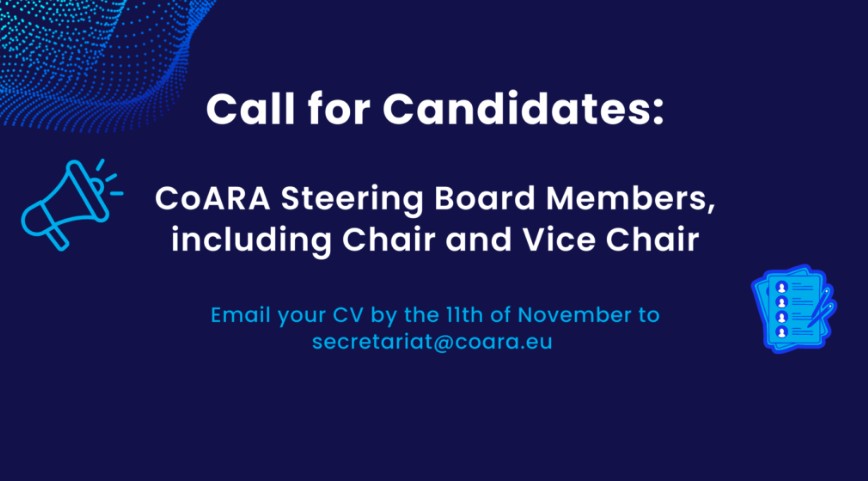 Call for Candidates for CoARA Steering Board Members – Chair, Vice Chair, and Steering Board Members
