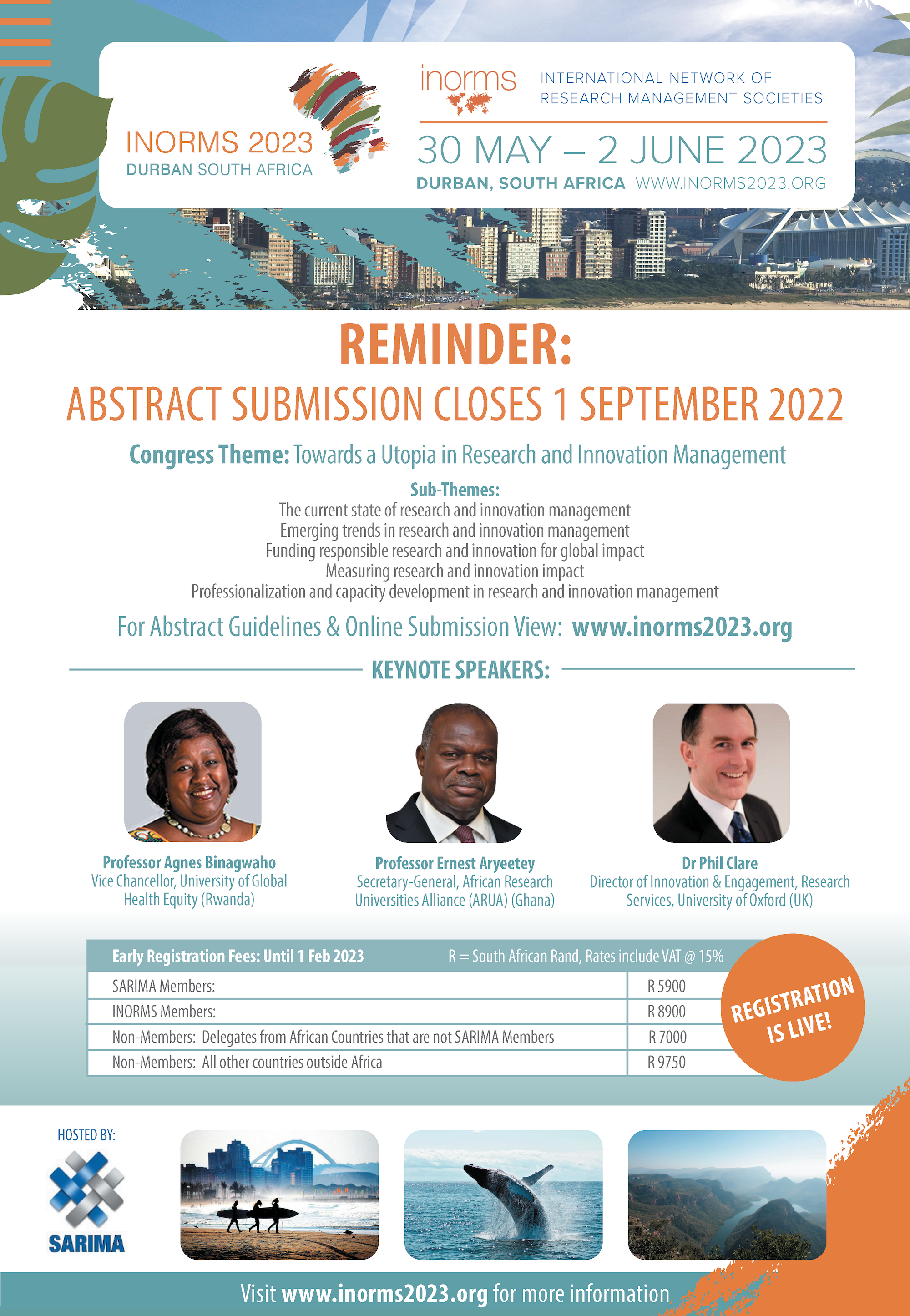 INORMS 2023 keynote speakers