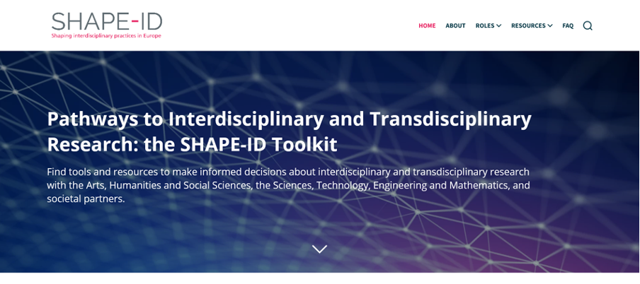 The SHAPE-ID Toolkit for Inter- and Transdisciplinary Research and AHSS Integration